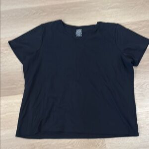 L.L. Bean Black Relaxed Short Sleeve Tee